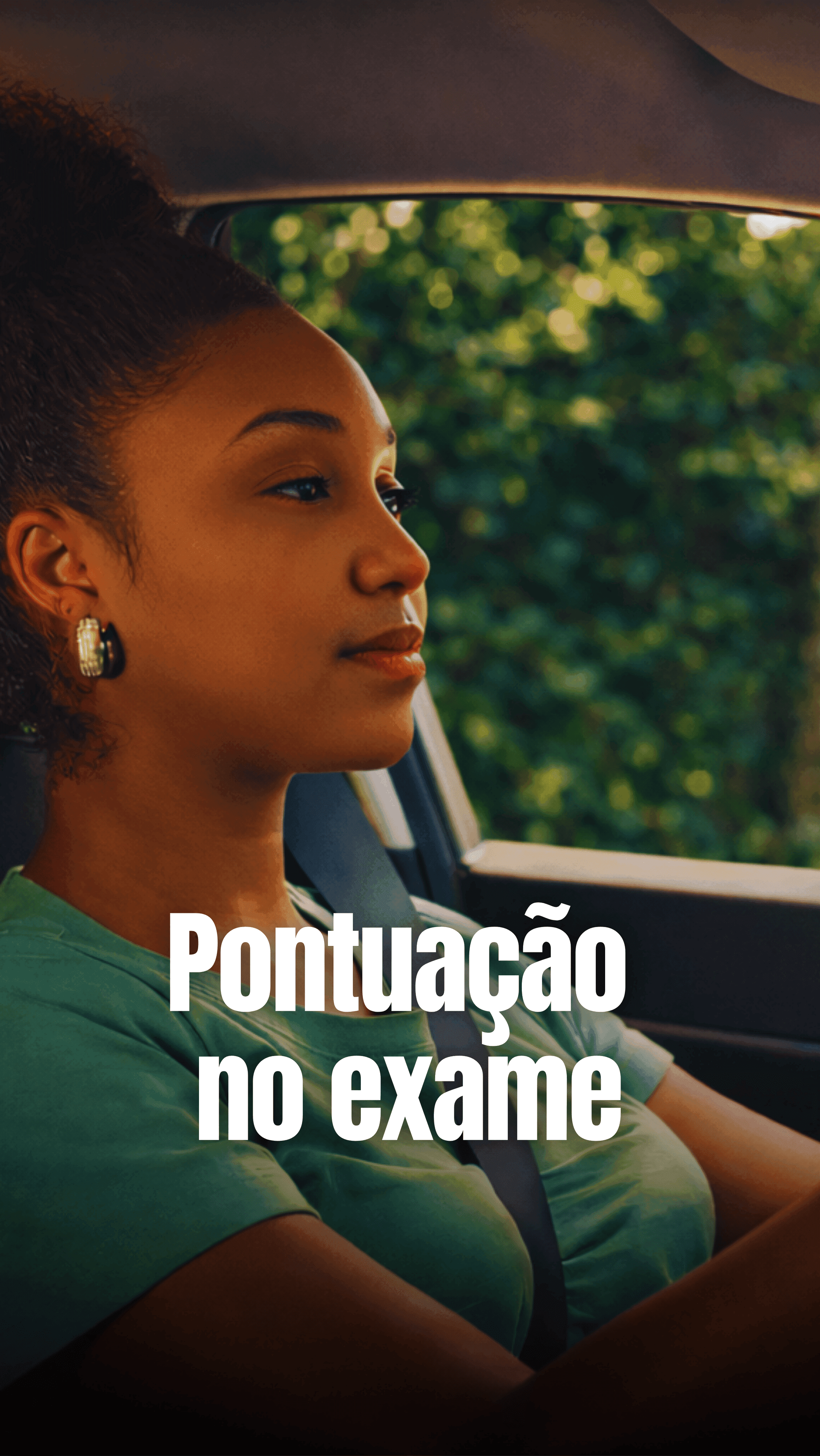 Pontuação no exame de direção