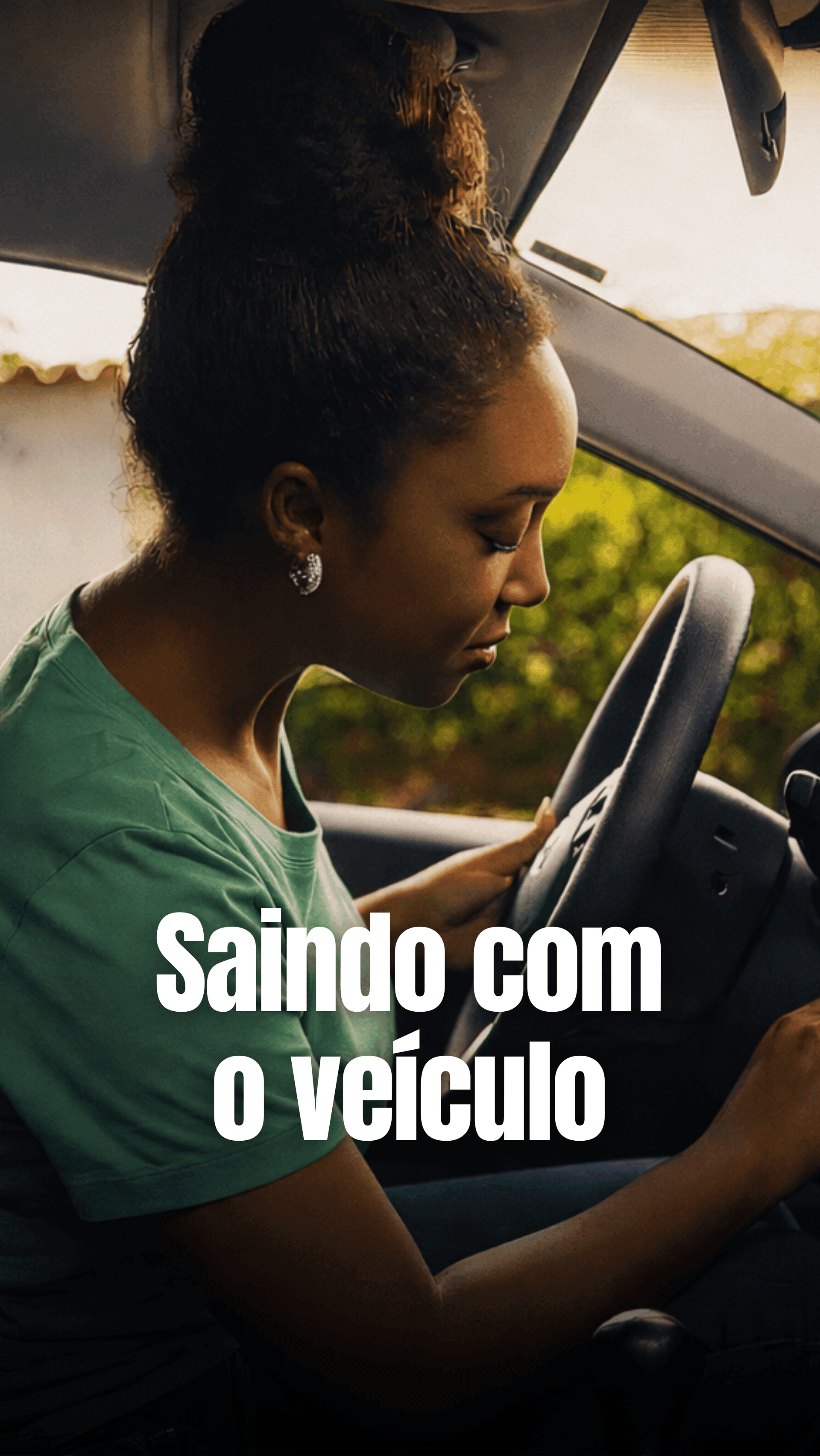 Saindo com o veículo