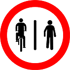 Placas-de-transito-Aprova-Detran-ciclistas-a-esquerda-pedestres-a-direita-R-36a