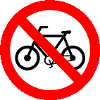 Placas-de-transito-Aprova-Detran-proibido-transito-de-bicicletas-R-12